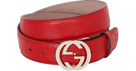 gucci red brasa belt swarovski|gucci leather belt.